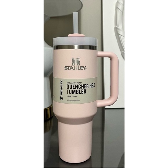 🦋🌙 NWT STANLEY | Quencher H2.0 Flowstate Clean Slate Pink Bloom 40oz - Picture 1 of 3